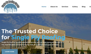 commercial roofing company website